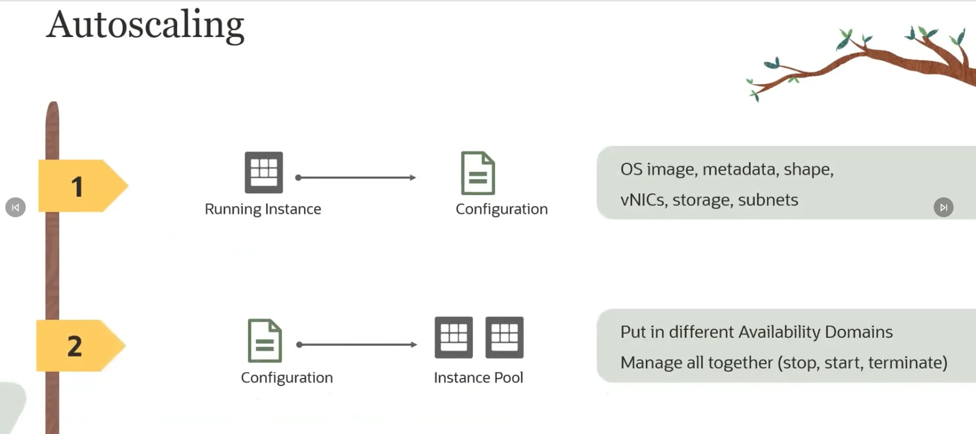 Autoscaling instance
